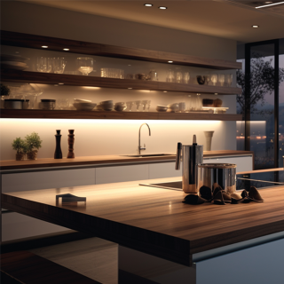 Lampa podszafkowa Dual 18W 4000K USB-A/C + Gniazda 230V