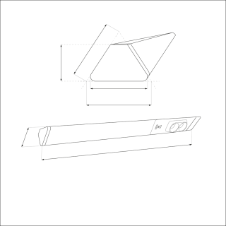 Lampa podszafkowa Dual 18W 4000K USB-A/C + Gniazda 230V