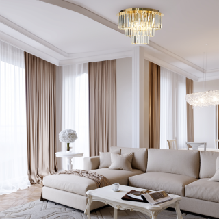 Lampa sufitowa MILANO fi 45cm 6xE14