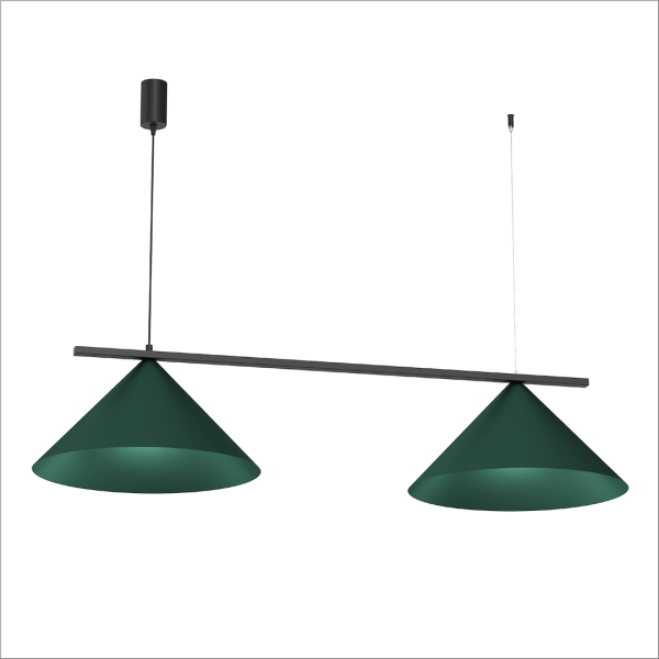 Lampa wisząca CAPITAL BLACK/GREEN 2XGX53