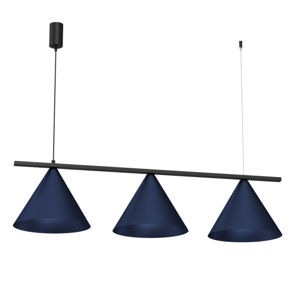 Lampa wisząca CAPITAL BLACK/NAVY BLUE 3XGX53