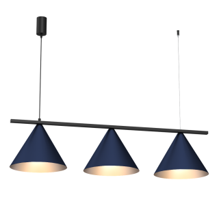 Lampa wisząca CAPITAL BLACK/NAVY BLUE 3XGX53