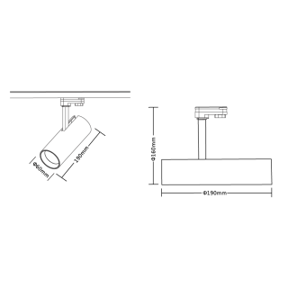 Reflektor szynoprzewód Sumba 20W 2700/4000K Biały 3-obwodowy