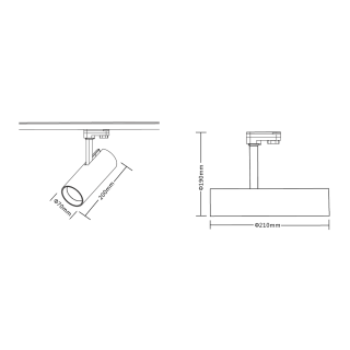 Reflektor szynoprzewód Sumba 35W 2700/4000K Czarny 3-obwodowy