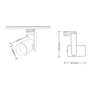 Reflektor szynoprzewód Timor 30W 2700/4000K Biały 3-obwodowy
