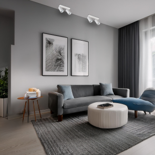 Lampa sufitowa Hero Spot Biały 2xGU10