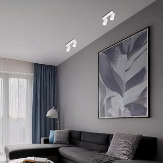 Lampa sufitowa Hero Spot Biały 2xGU10