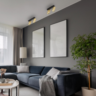 Lampa sufitowa Hero Spot Złoty 2xGU10