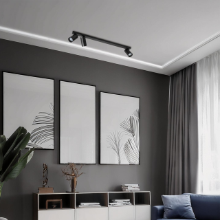 Lampa sufitowa Hero Spot Czarny 3xGU10