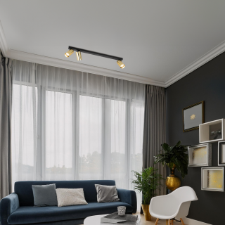 Lampa sufitowa Hero Spot Złoty 3xGU10