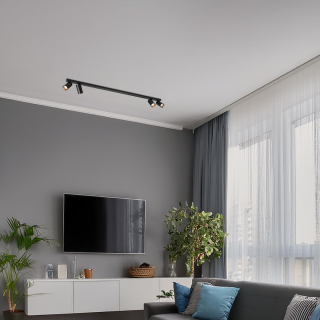 Lampa sufitowa Hero Spot Czarny 4xGU10