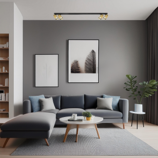 Lampa sufitowa Hero Spot Złoty 4xGU10