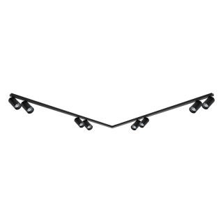 Lampa sufitowa Hero Spot Czarny 8xGU10