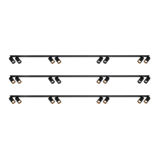 Lampa sufitowa Hero Spot Czarny 8xGU10