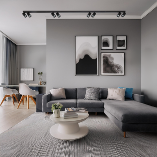 Lampa sufitowa Hero Spot Czarny 8xGU10