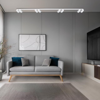 Lampa sufitowa Hero Spot Biały 8xGU10