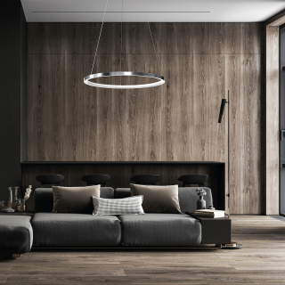 Lampa wisząca HOOP CHROME 27W LED