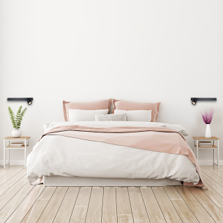 Kinkiet Magnet 9W+1xGU10 3000/4000K Czarny - lewy