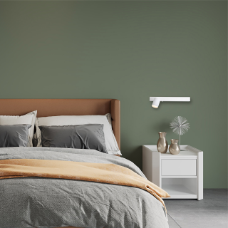 Kinkiet Magnet 9W+1xGU10 3000/4000K Biały - lewy