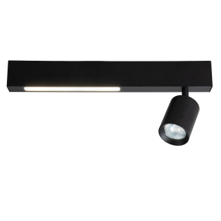Lampa sufitowa Magnet 9W+1xGU10 3000/4000K Czarny