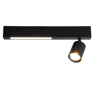 Lampa sufitowa Magnet 9W+1xGU10 3000/4000K Czarny