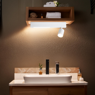 Lampa sufitowa Magnet 9W+1xGU10 3000/4000K Biały