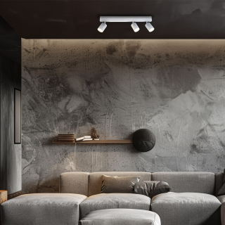 Lampa sufitowa Magnet 9W+3xGU10 3000/4000K Biały