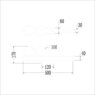 Kinkiet Magnet 13W+2xG9 3000/4000K Biały