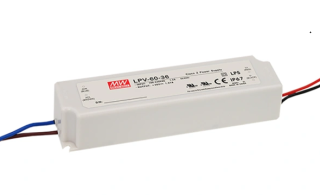 MEAN WELL Zasilacz impulsowy LED 60W 24V/2.5A  90-264 VAC/127-370 VDC IP67