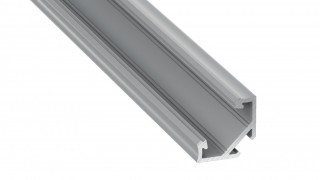 PROFIL ALUMINIOWY SREBRNY TYP C 2m + KLOSZ MLECZNY