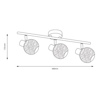 Lampa sufitowa DEX 3xE14