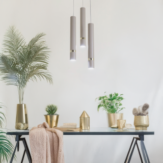 Lampa wisząca JOKER CASHMERE/GOLD 3xGU10 (koło)