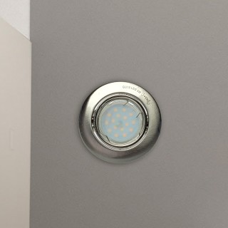 OCZKA OKRĄGŁE GU10 1X5W LED SATYNA