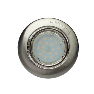 OCZKA OKRĄGŁE GU10 1X5W LED SATYNA