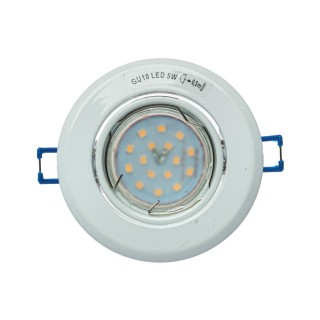 OCZKA OKRĄGŁE GU10 1X5W LED BIAŁE