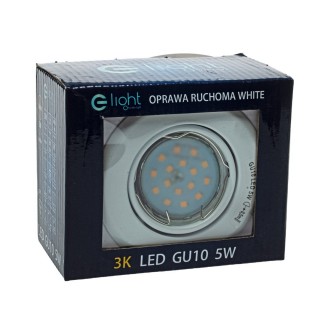 OCZKA OKRĄGŁE GU10 1X5W LED BIAŁE