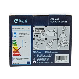OCZKA OKRĄGŁE GU10 1X5W LED BIAŁE