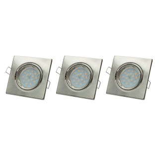 ZESTAW OCZEK KWADRATOWYCH 3x5W GU10