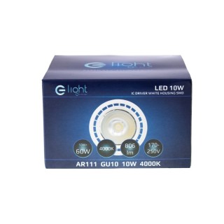 ŻARÓWKA AR111 10W GU10 Biała Barwa neutralna 4000K