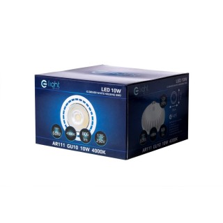ŻARÓWKA AR111 10W GU10 Biała Barwa neutralna 4000K