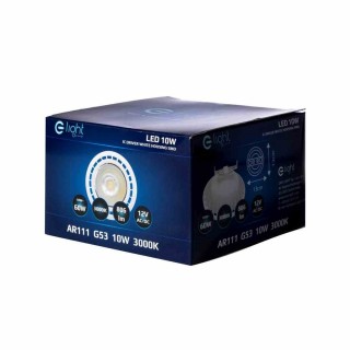 ŻARÓWKA AR111 10W G53 Biała Barwa ciepła 3000K