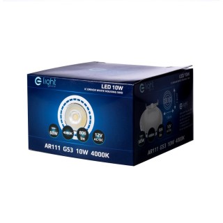 ŻARÓWKA AR111 10W G53 Biała barwa neutralna 4000K