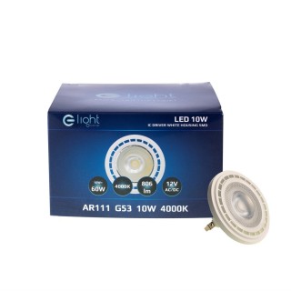 ŻARÓWKA AR111 10W G53 Biała barwa neutralna 4000K