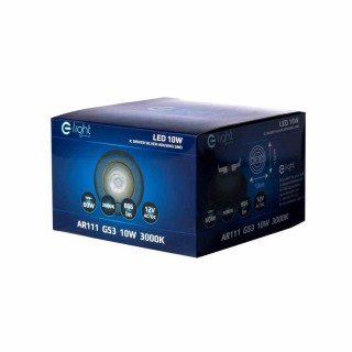 ŻARÓWKA AR111 10W G53 Szara Barwa ciepła 3000K