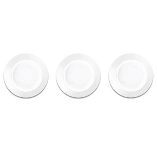 ZESTAW OCZEK OKRĄGŁYCH GU10 3X5W LED BIAŁE