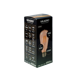 ŻARÓWKA FILAMENTOWA 6W ST64 E27