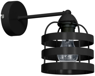 Kinkiet LARS BLACK 1xE27