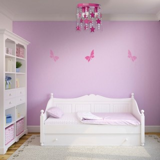 Lampa Sufitowa STAR DARK PINK 3xE27
