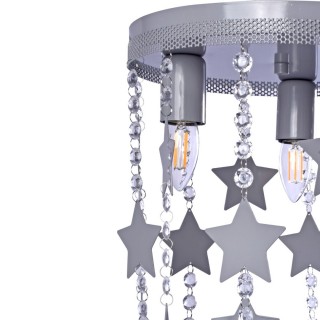 Lampa Sufitowa STAR GREY 3xE27