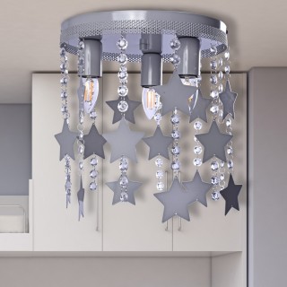 Lampa Sufitowa STAR GREY 3xE27